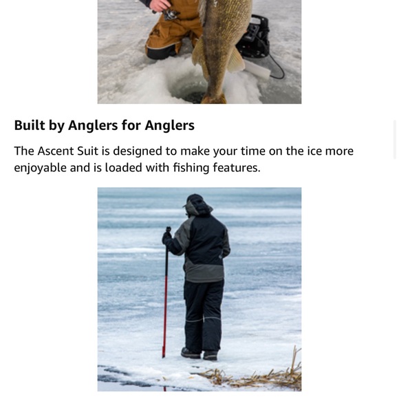 CLAM ASCENT FLOAT BIB ,ice fishing bibs - Picture 6 of 7